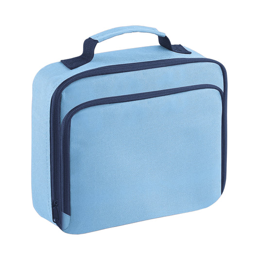 Sky Blue - Front - Quadra Lunch Plain Cooler Bag