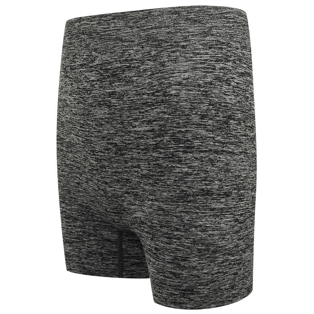 Dark Grey Marl - Lifestyle - Tombo Womens-Ladies Melange Seamless Shorts