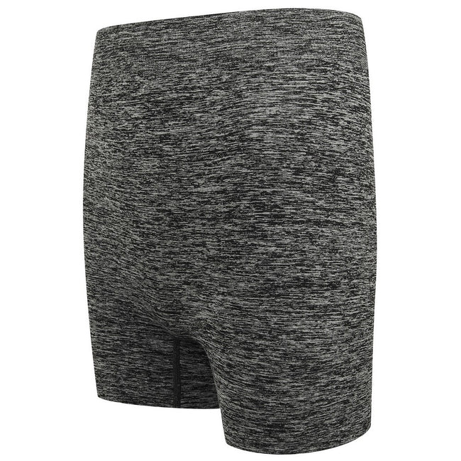 Dark Grey Marl - Lifestyle - Tombo Womens-Ladies Melange Seamless Shorts