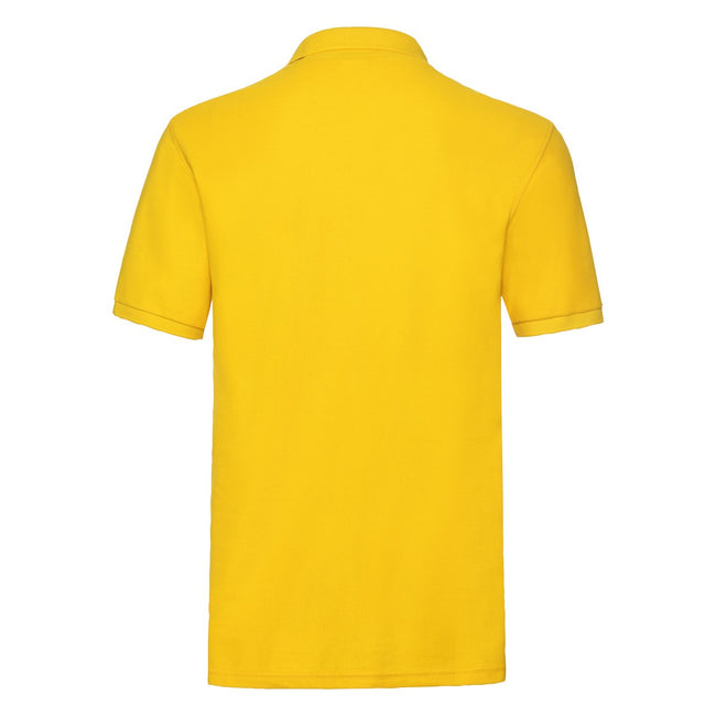 Sunflower - Back - Fruit of the Loom Mens Premium Pique Polo Shirt