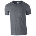 Dark Heather - Front - Gildan Unisex Adult Softstyle Heather T-Shirt