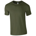 Military Green Heather - Front - Gildan Unisex Adult Softstyle Heather T-Shirt