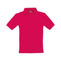 Fuchsia - Front - B&C Childrens-Kids Safran Polo Shirt