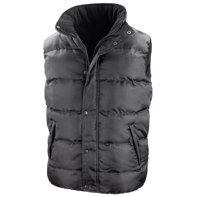 Black - Front - Result Core Mens Nova Lux Padded Gilet
