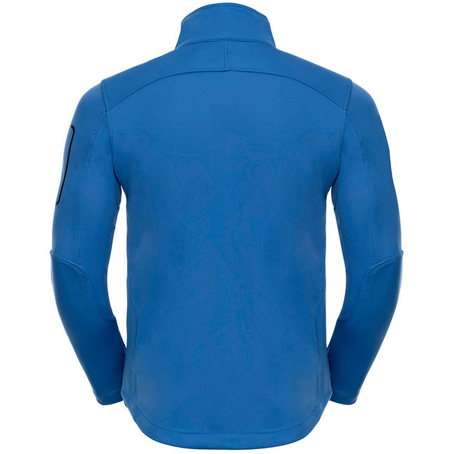 Azure Blue - Back - Russell Mens Sports Soft Shell Jacket