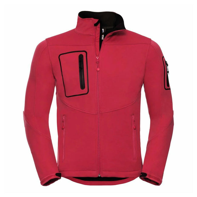 Classic Red - Front - Russell Mens Sports Soft Shell Jacket