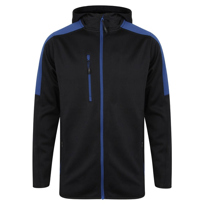 Navy-Royal Blue - Front - Finden & Hales Mens Type IIR BFE Active Soft Shell Jacket