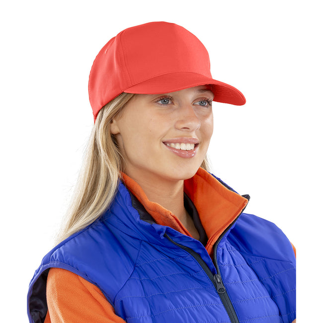 Red - Side - Result Unisex Adult Core Recycled Baseball Cap