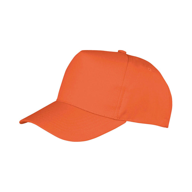 Orange - Front - Result Unisex Adult Core Recycled Baseball Cap