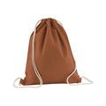 Terracotta - Front - Westford Mill Organic Cotton Drawstring Bag