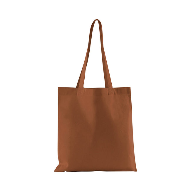 Terracotta - Front - Westford Mill Plain Organic Cotton Tote Bag