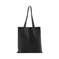 Black - Front - Westford Mill Plain Organic Cotton Tote Bag