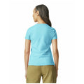 Sky - Back - Gildan Womens-Ladies Ringspun Cotton Soft Touch T-Shirt