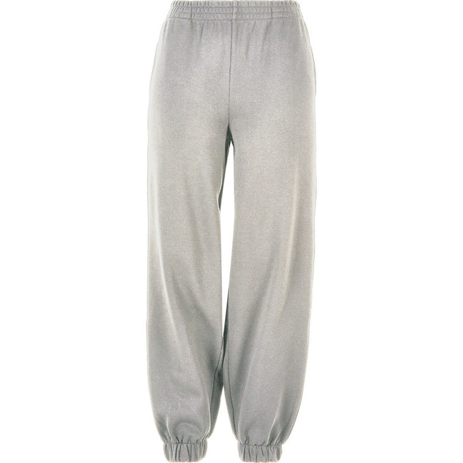 Heather Grey - Front - Build Your Brand Womens-Ladies Balloon High Waist Jogging Bottoms