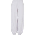 White - Front - Build Your Brand Womens-Ladies Balloon High Waist Jogging Bottoms