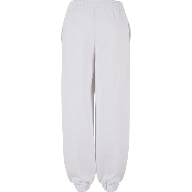 White - Back - Build Your Brand Womens-Ladies Balloon High Waist Jogging Bottoms