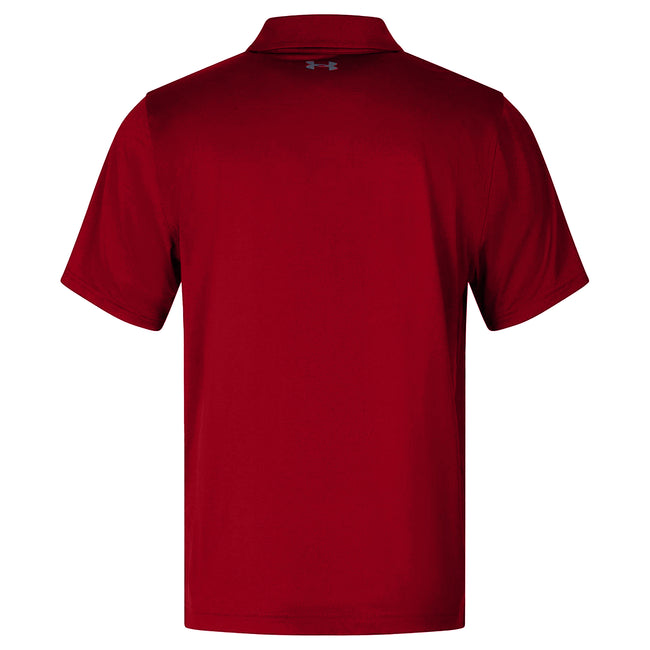 Red - Back - Under Armour Mens T2G Polo Shirt
