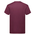 Burgundy - Back - Fruit of the Loom Mens Original T-Shirt