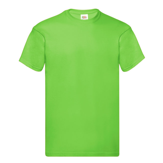 Lime - Front - Fruit of the Loom Mens Original T-Shirt
