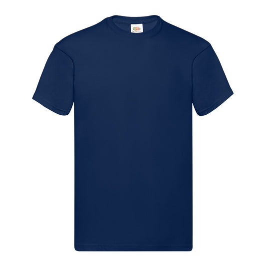 Navy - Front - Fruit of the Loom Mens Original T-Shirt