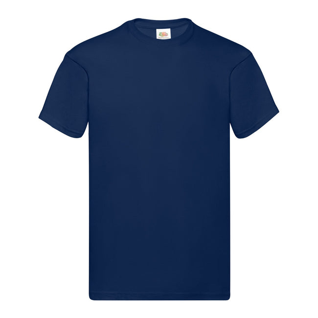 Navy - Front - Fruit of the Loom Mens Original T-Shirt