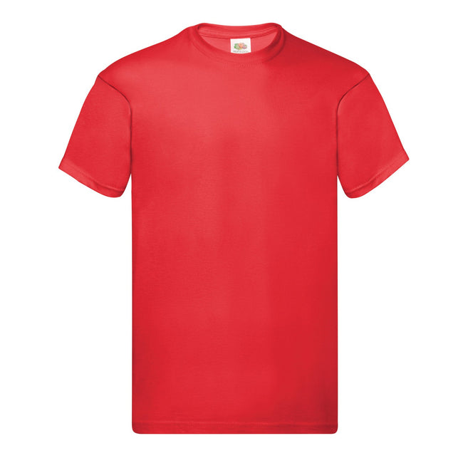 Red - Front - Fruit of the Loom Mens Original T-Shirt