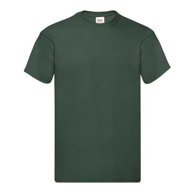 Bottle Green - Front - Fruit of the Loom Mens Original T-Shirt
