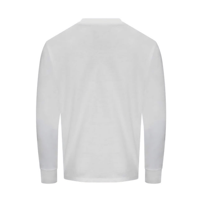 White - Back - Awdis Womens-Ladies 100 Oversized Long-Sleeved T-Shirt