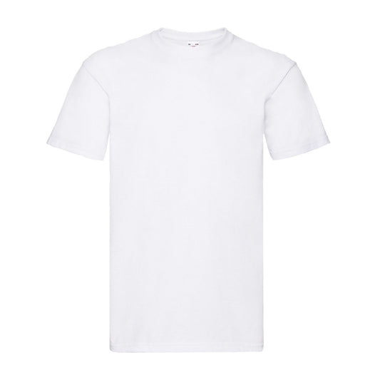 White - Front - Fruit of the Loom Mens Super Premium Plain T-Shirt