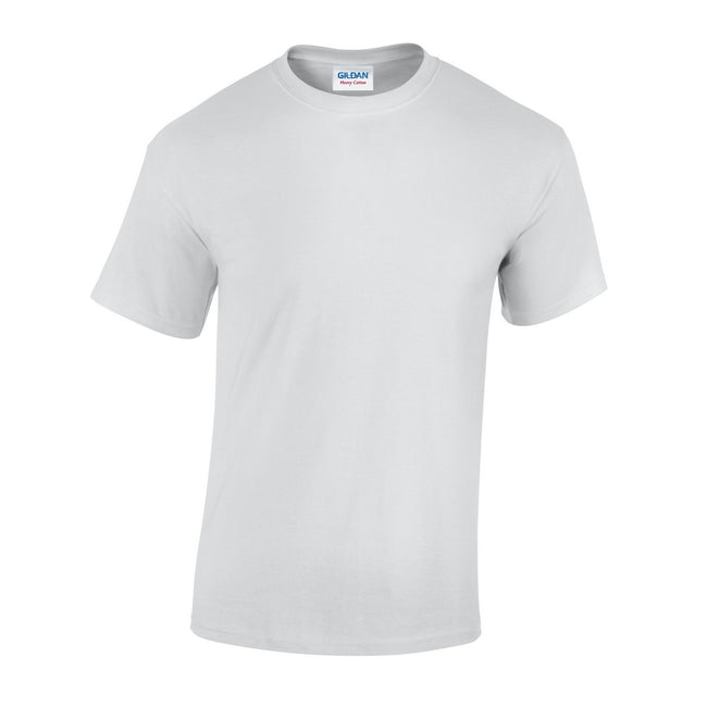White - Front - Gildan Unisex Adult Heavy Cotton T-Shirt