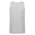 Heather Grey - Back - Fruit of the Loom Mens Valueweight Heather Athletic Vest Top