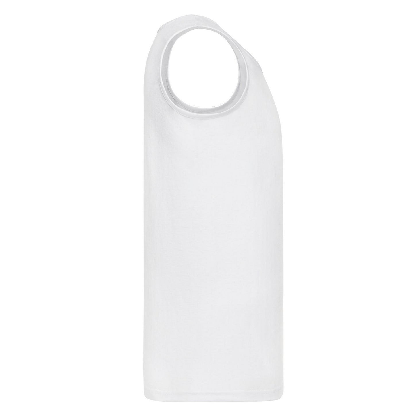 White - Side - Fruit of the Loom Mens Valueweight Athletic Vest Top