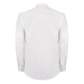 White - Back - Kustom Kit Mens Long-Sleeved Formal Shirt