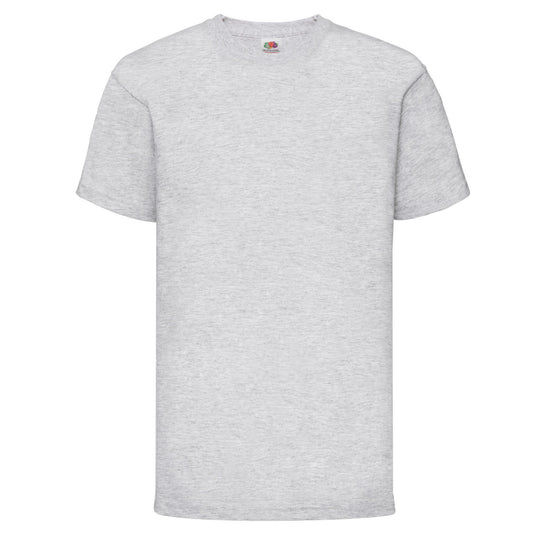 Heather Grey - Front - Fruit of the Loom Childrens-Kids Valueweight Heather T-Shirt