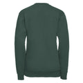 Bottle Green - Back - Russell Collection Childrens-Kids V Neck Sweatshirt