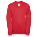 Bright Red - Front - Russell Collection Childrens-Kids V Neck Sweatshirt
