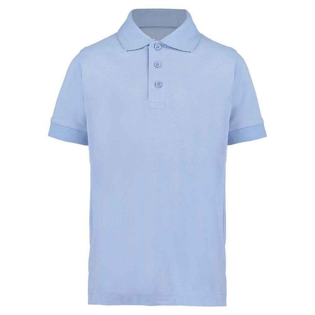 Light Blue - Front - Kustom Kit Childrens-Kids Klassic Superwash 60C Polo Shirt