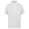 White - Front - Kustom Kit Childrens-Kids Klassic Superwash 60C Polo Shirt