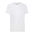 White - Front - Fruit of the Loom Childrens-Kids Valueweight T-Shirt