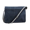 Vintage Oxford Navy - Front - Quadra Vintage Canvas Messenger Bag