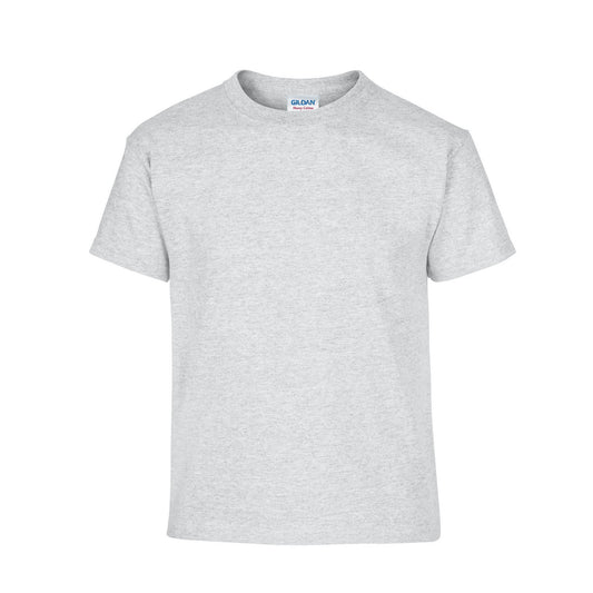 Ash - Front - Gildan Childrens-Kids Heavy Cotton T-Shirt