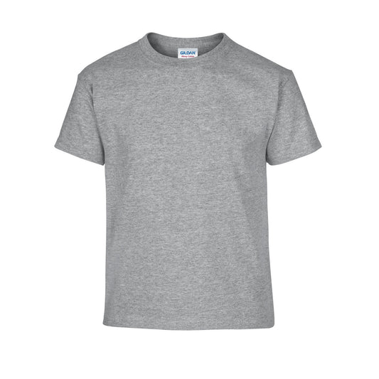 Sports Grey - Front - Gildan Childrens-Kids Heavy Cotton T-Shirt