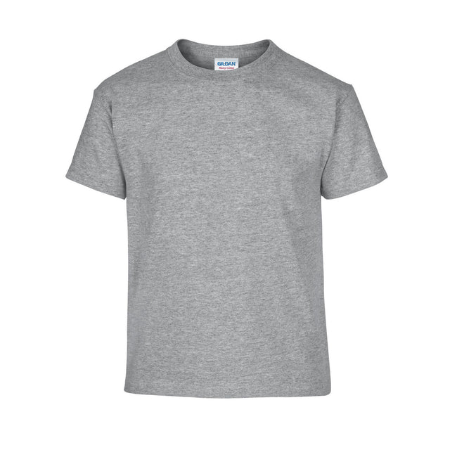 Sports Grey - Front - Gildan Childrens-Kids Heavy Cotton T-Shirt