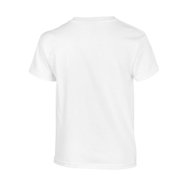 White - Back - Gildan Childrens-Kids Heavy Cotton T-Shirt