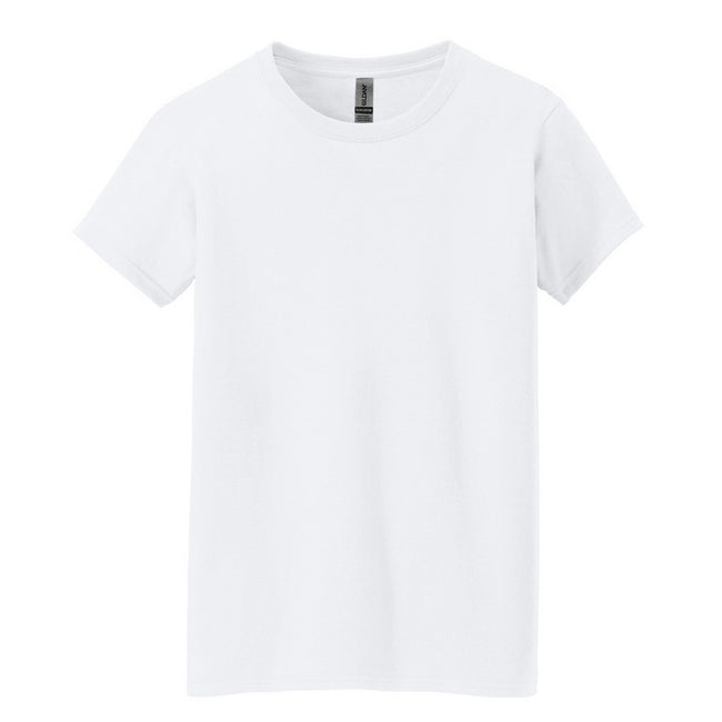 White - Front - Gildan Womens-Ladies Heavy Cotton T-Shirt