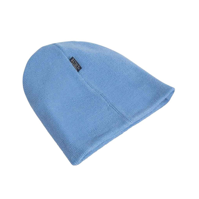 Black-Sky - Back - Result Winter Essentials Unisex Adult Reversible Fashion Beanie