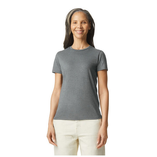 Graphite Heather - Front - Gildan Womens-Ladies Heather T-Shirt