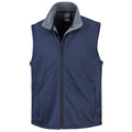 Navy - Front - Result Core Unisex Adult Softshell Gilet