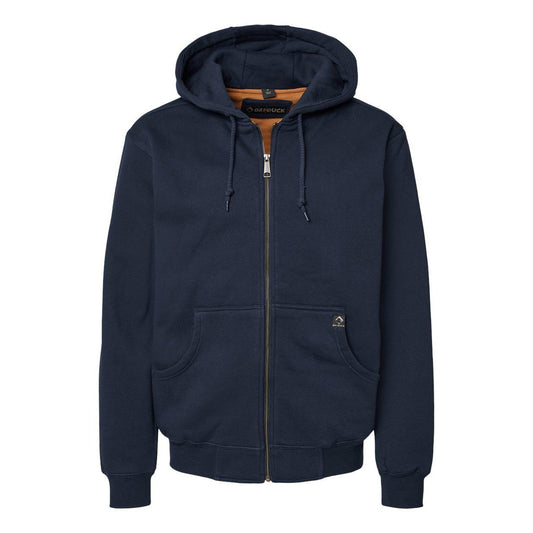 Navy - Front - DRI DUCK Crossfire Heavyweight Power Fleece Hooded Jacket with Thermal Lining
