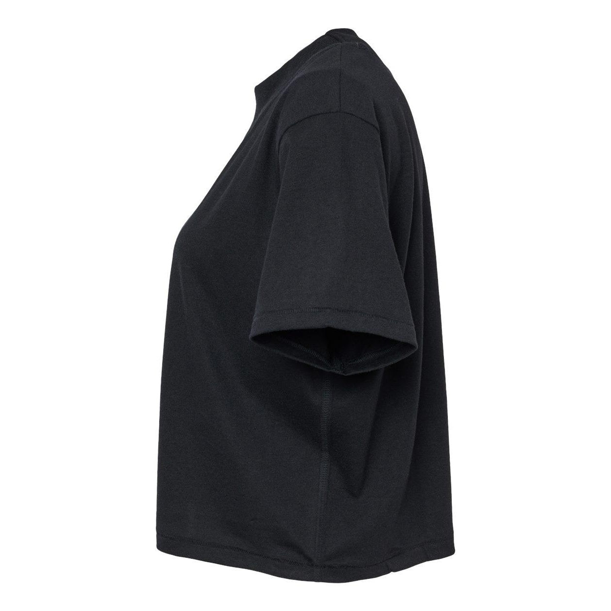 Blended Black - Side - LAT Women's Boxy Tee